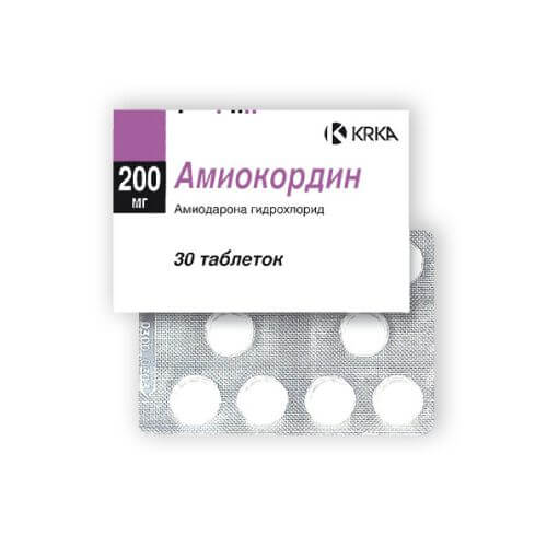 АМИОКОРДИН таблетки 200мг N30