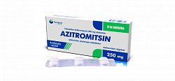 AZITROMISIN tabletkalari 250mg N6