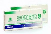 ATENOLOL BELUPO tabletkalari 0,025g N30