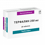 TERFALIN tabletkalari 250mg N28