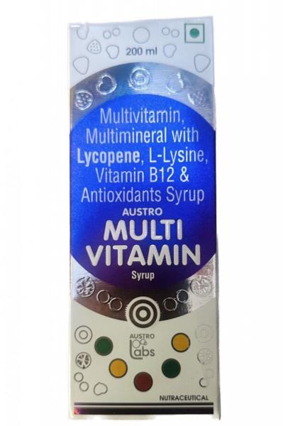 Мультивитаминный сироп Multi vitamin syrup Austro lab:uz:Multivitamin Multi vitamin syrup Austro lab