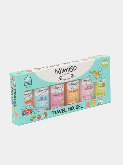 Подарочный набор MIMISO Travel Mix Gel 3 крем-геля для душа+3 геля для душа по 50мл