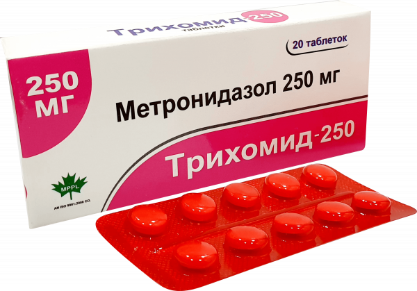 💊ТРИХОМИД таблетки 250мг N20 в Ташкенте,  в аптеке ТРИХОМИД .