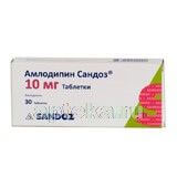 AMLODIPIN SANDOZ tabletkalari 10mg N30