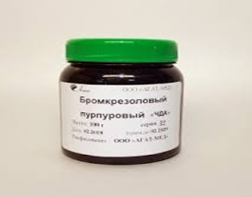 Бромкрезоловый пурпуровый чда:uz:Bromokresol binafsha rang