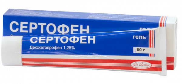 💊СЕРТОФЕН гель 60г 1,25% в Ташкенте,  в аптеке СЕРТОФЕН гель 60г .