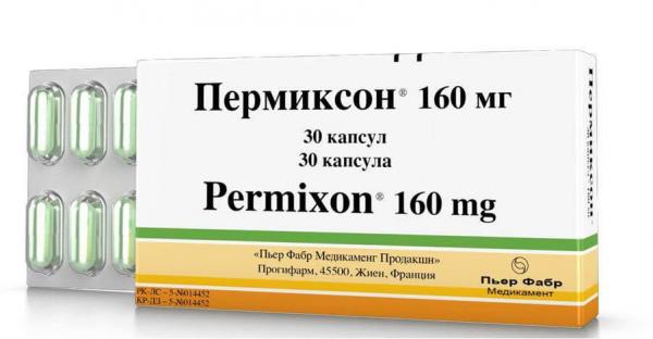💊ПЕРМИКСОН капсулы 160мг N30 в Ташкенте,  в аптеке ПЕРМИКСОН .