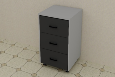 Тумба выкотная 450*550*750  мм:uz:Rolling shkafi 450 * 550 * 750 mm