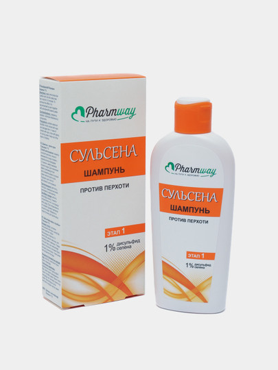 Шампунь против перхоти Pharmway Сульсена, 1% дисульфид селена, 150 мл ...