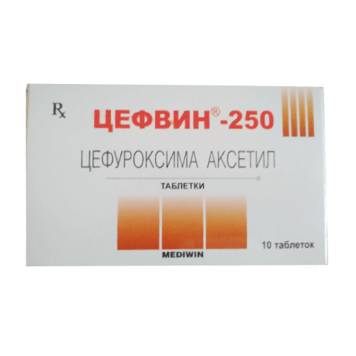 ЦЕФВИН таблетки 250мг N10
