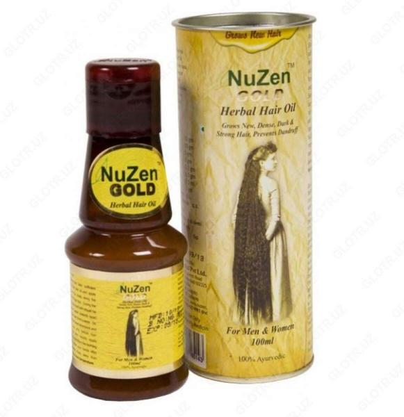 Лечебное травяное масло для роста волос - NuZen Gold Herbal Hair Oil