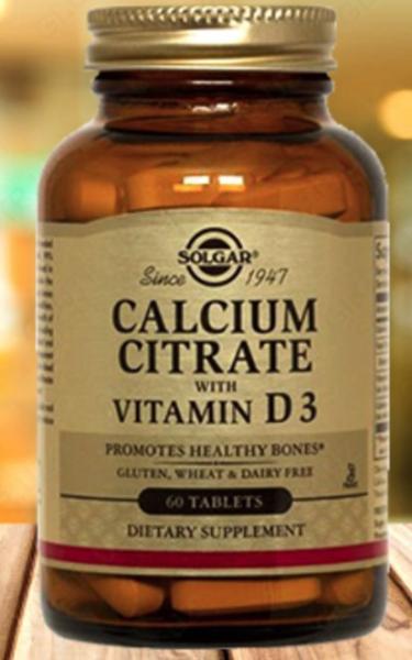 Солгар Цитрат кальция с витамином D3 (Кальций+ Магний+ Цинк+ Витамины):uz:Solgar Calcium Citrate with Vitamin D3