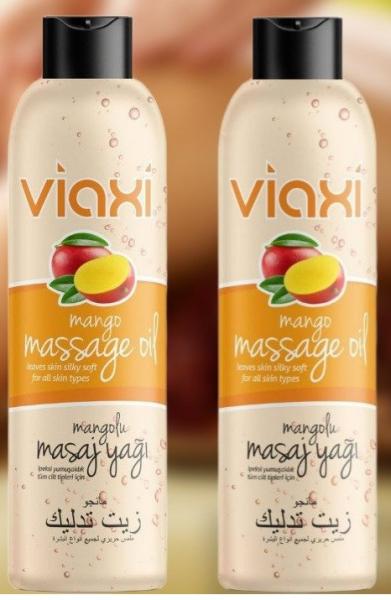 Ароматизированное массажное масло для тела VIAXI манго:uz:Xushbo'y hidli tana massaj moyi VIAXI mango