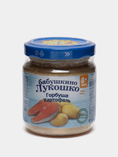 Пюре Бабушкино Лукошко, Горбуша-картофель, с 8 месяцев, 100 г : общая ...
