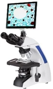 Тринокулярный микроскоп модели N-300M (с MD101, 5.0M, экран 11”):uz:Trinokulyar mikroskop N-300M modeli (MD101, 5,0M, 11 dyuymli ekran bilan)