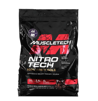 Сывороточный белок в порошке MuscleTech, Nitro Tech, 100% Whey Gold, двойной шоколад, 3,63 кг (8 фунтов):uz:MuscleTech Whey Protein Powder, Nitro Tech, 100% Whey Gold, Double Shokolad, 8 lbs (3,63 kg)