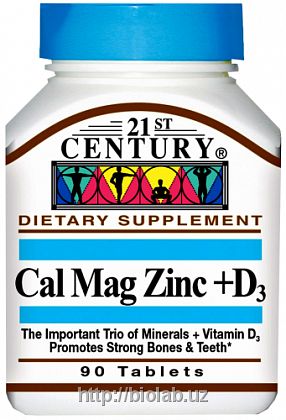 Кальций + Магний + Цинк + Витамин D3:uz:Kaltsiy + Magniy + Sink + Vitamin D3