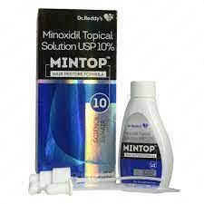 Лосьон для волос на основе миноксидила Mintop 10:uz:Soch va soqol o'sishi uchun mintop 10