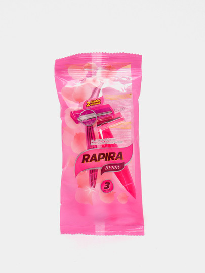 Одноразовый бритвенный станок RAPIRA BERRY 32БП01, 3 штук : общая ...