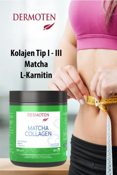 Коллаген порошок Dermoten Matcha Collagen:uz:Kollagen kukuni Dermoten Matcha Kollagen