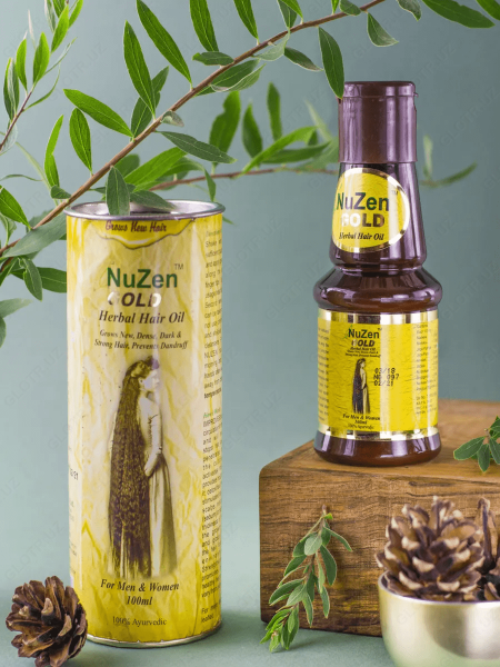 Масло 'NuZen Gold Herbal Hair Oil' для роста и восстановления волос ...
