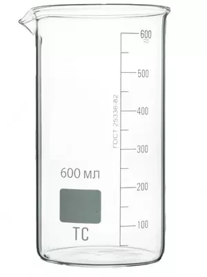 Стеклянный стакан высокий В-1-600 ТС (600 мл):uz:Yuqori shisha shisha B-1-600 TS (600 ml)