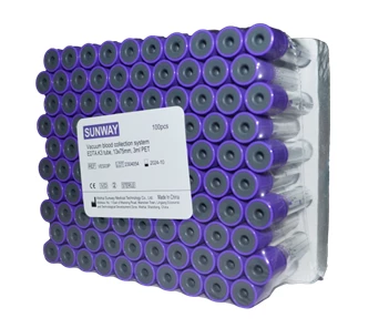 Vakuumli qon olish naychasi, EDTAK3 13x75 mm 3 ml bilan binafsha rangli qopqoq Вакуумная пробирка для взятия крови, фиолетовая крышка с EDTAK3 13x75 мм 3 мл:uz:Vakuumli qon olish naychasi, EDTAK3 13x75 mm 3 ml bilan binafsha rangli qopqoq