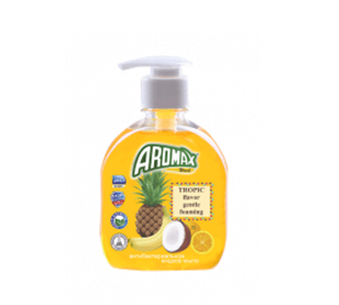 Антибактериальное жидкое мыло "AROMAX" с ароматом тропических фруктов Объем 300 мл