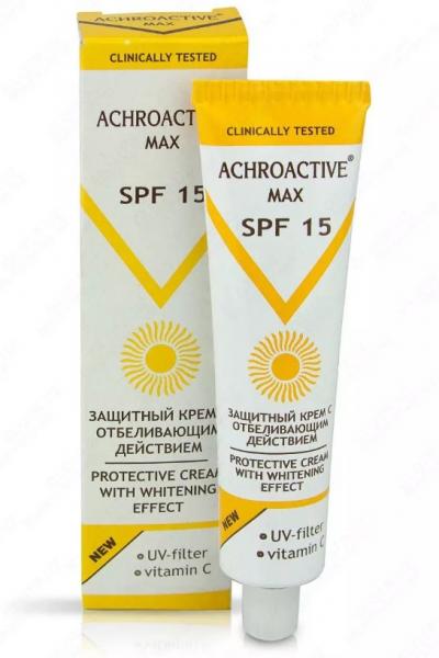 Крем защитный с отбеливающим действием ACHROACTIVE MAX :uz:ACHROACTIVE MAX Oqartiruvchi himoya kremi