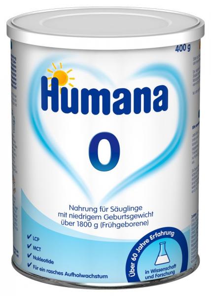 Humana 0 Смесь для недоношенных детей 400 гр