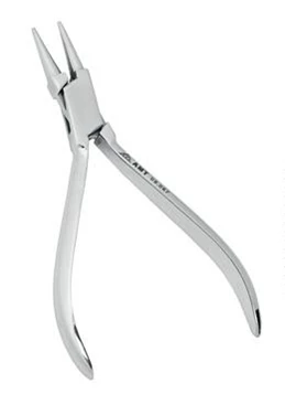 Щипцы-круглогубцы зуботехнические для ортодонтии:uz:Ortodontiya uchun dumaloq burunli tish pensesi