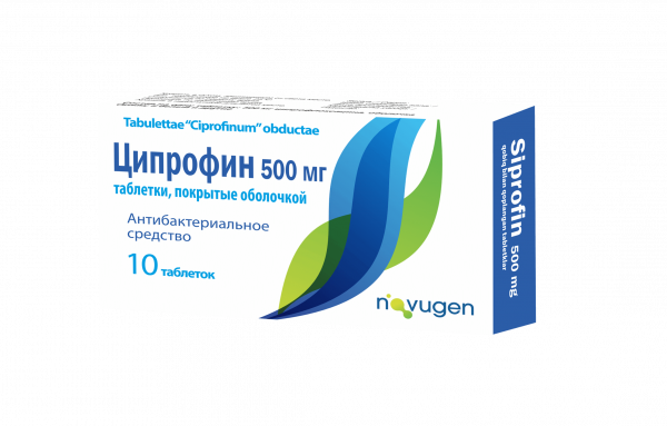 SIPROFIN tabletkalari 500mg N10