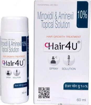 Cпрей для роста волос  Cпрей для роста волос "Hair4U Minoxidil 10%":uz:Soch o'sishi uchun sprey "Hair4U Minoxidil 10%"