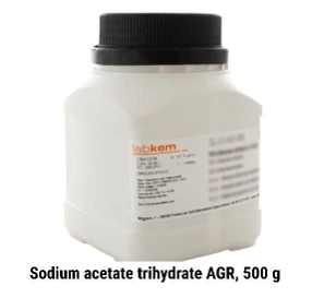 Ацетат натрия тригидрат, 500 г / Sodium acetate trihydrate AGR, 500 g Ацетат натрия тригидрат, 500 г / Sodium acetate trihydrate AGR, 500 g