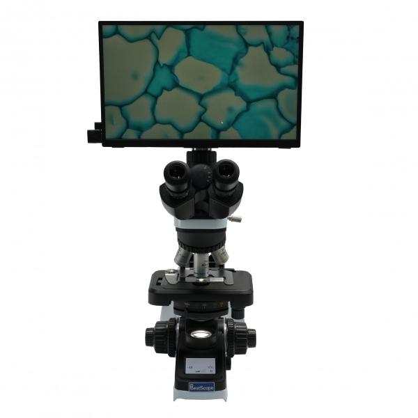 Микроскоп тринокулярный  BS-2046T с цифровой камерой и LCD Монитором:uz:TRINOKULYAR MIKROSKOP Raqamli kamera va LCD monitorli BS-2046T