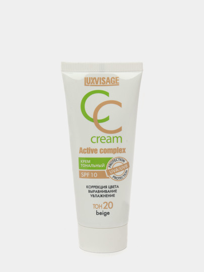 Крем тональный LUXVISAGE CC Active complex SPF 10 35 г, 20 тон : общая ...
