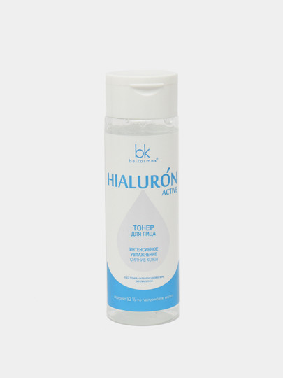 Тонер для лица Belkosmex Hialuron Active Интенсивное увлажнение сияние кожи, 200 г 
