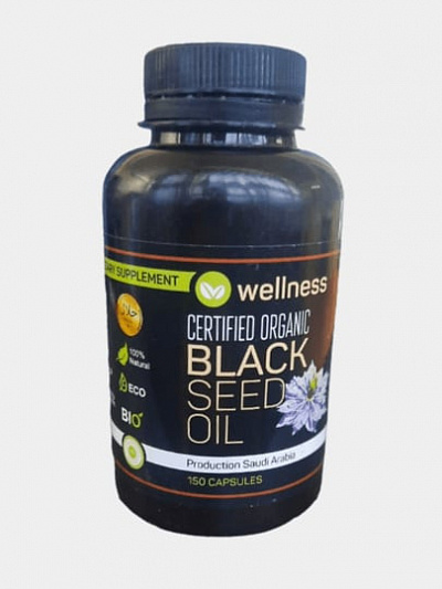 Масло черного тмина Black Seed Oil (Wellness):uz:Qora sedana yog'i Black Seed Oil  (Wellness)