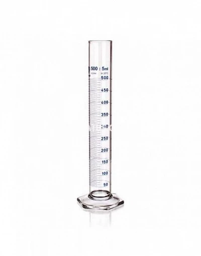 Мерный цилиндр 10 мл со стеклянным шестиугольным основанием:uz:Shisha olti burchakli asosli o'lchash tsilindri 10 ml