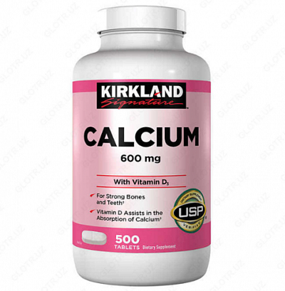 Кальций + Витамин D3 Kirkland Calcium 600mg (500 шт.)