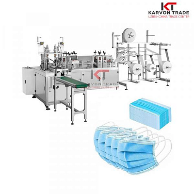 Оборудование для производства медицинских масок:uz:Тиббиёт маскалари ишлаб чиқариш ускунаси