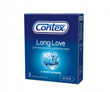Contex Long Love №3 prezervativ (anestetik bilan)
