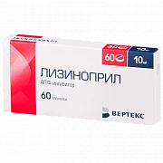 ЛИЗИНОПРИЛ 0,01 таблетки N60