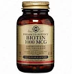 Таблетки биотина для здоровой кожи и волос Solgar Biotin 1000mg (250 шт.)