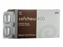 SEFICHU 400 tabletkalari s fruktovim vkusom 400mg N10