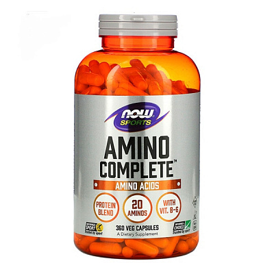Аминокислоты Now Foods, Sports, Amino Complete, 360 Veg Capsules:uz:Amino Acids Now Foods, Sports, Amino Complete, 360 Veg Capsules