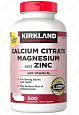 Цитрат кальция, магнезия и цинк Kirkland Signature Kirkland Calcium citrate magnesium zinc (500 шт.):uz:Kaltsiy sitrat, Magnesiya va sink Kirkland imzosi Kirkland kaltsiy sitrat magnezium zinc (500 ta)