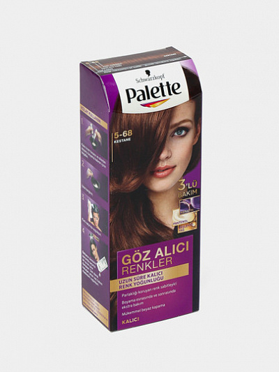 Краска для волос Palette, тон 5-68 красный отблеск шоколадный