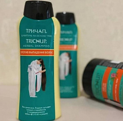 Шампунь на основе трав против выпадения волос Trichup Herbal shampoo (450 мл.):uz:Soch to'kilishiga qarshi o'simlik asosidagi shampun Trichup o'simlik shampuni (450 ml.)