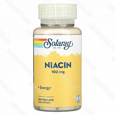 Hиaцин 100 мг, Solaraу, 100 pacтитeльныx кaпcул:uz:Niacin 100 mg, Solarau, 100 sabzavot kapsulalari.